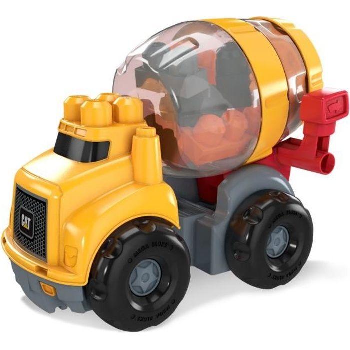 Mega Bloks First Builders Cat Cement Mixer - 9 Blocks - 12 Months and Up