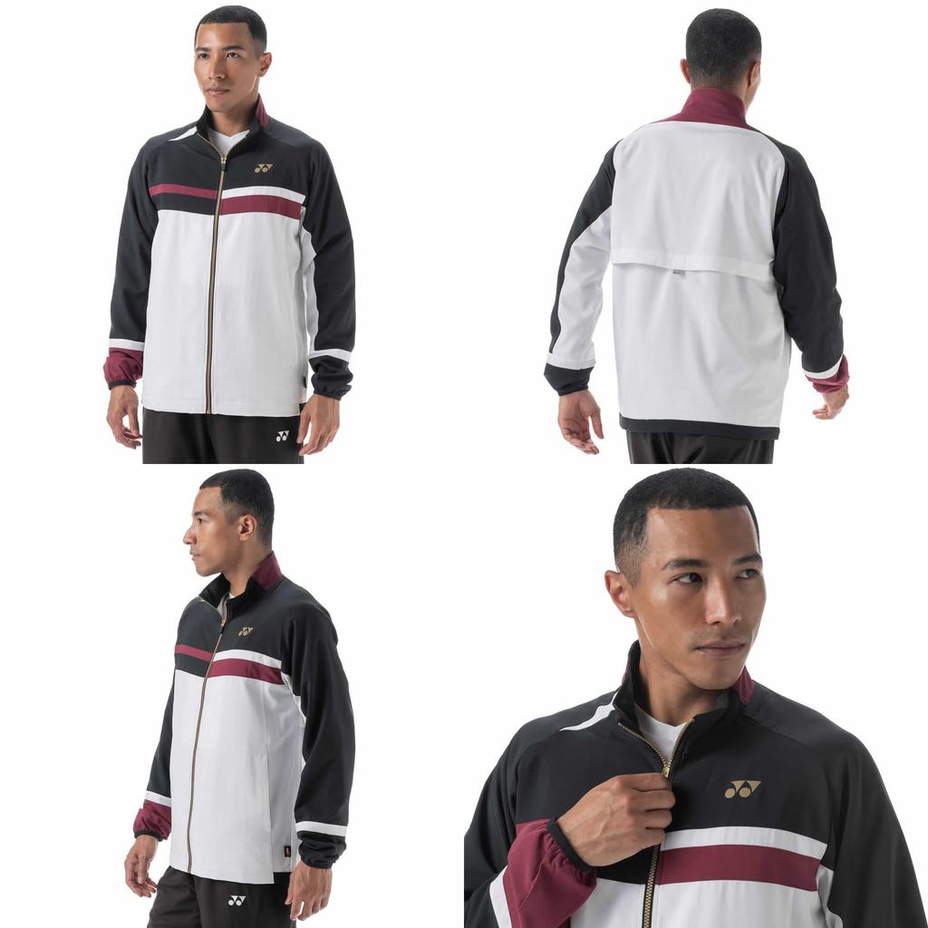 Sticker Soft Tennis Badminton Yonex Lined Windwarmer Shirt Pants Windbreaker Top and Bottom Set Heat Capsule Antistatic Water Repellent Reflective