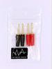 Klinkenstecker Set AUDIO Kleiner Lautsprecheranschluss Klinkenstecker Innen Gold mit Gerade - 4WYVERN Druckstecker, Set, 3,18 mm Durchmesser, Vergoldet, Kappen!