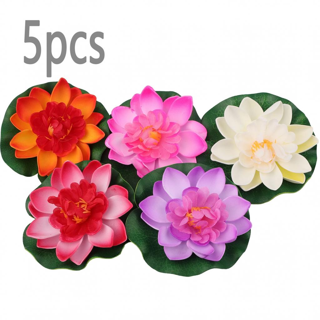 Decor Flower Pond 5pcs 10cm 5Pcs Floating Funny Plants 5* Water Garden