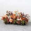 Retro Brown Floral Silk Flower Wall Hanging for Weddings and Events