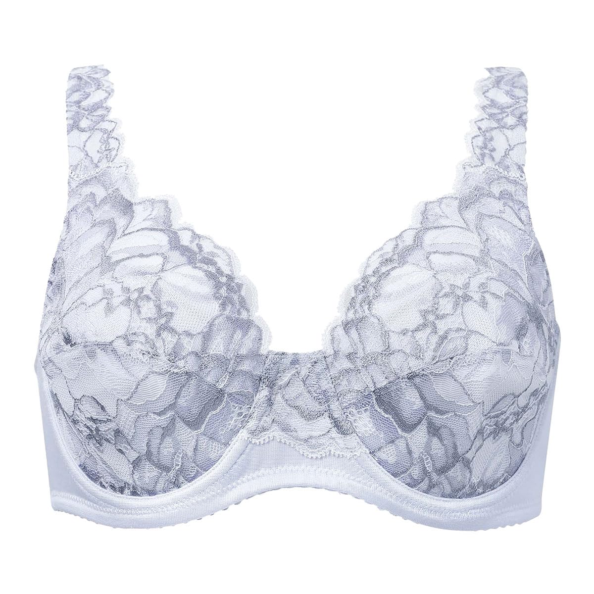 

Wacoal 11G BFA311 Бюстгальтер с полной чашкой, внешний, нежный к чувствительной коже, DEF, стандартный, на косточках, (LBU-Светло-голубой, F85)