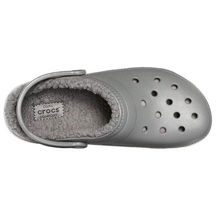 Crocs Classic Clog Round Toe Lace-Up Clogs Unisex Footwear Gray 203591-0EX
