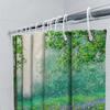 Rainforest Escape Shower Curtain Greenery Wildflowers Bath Decor With Hanging Rings Home Decoration For Bathroom 69 X 72 Inches