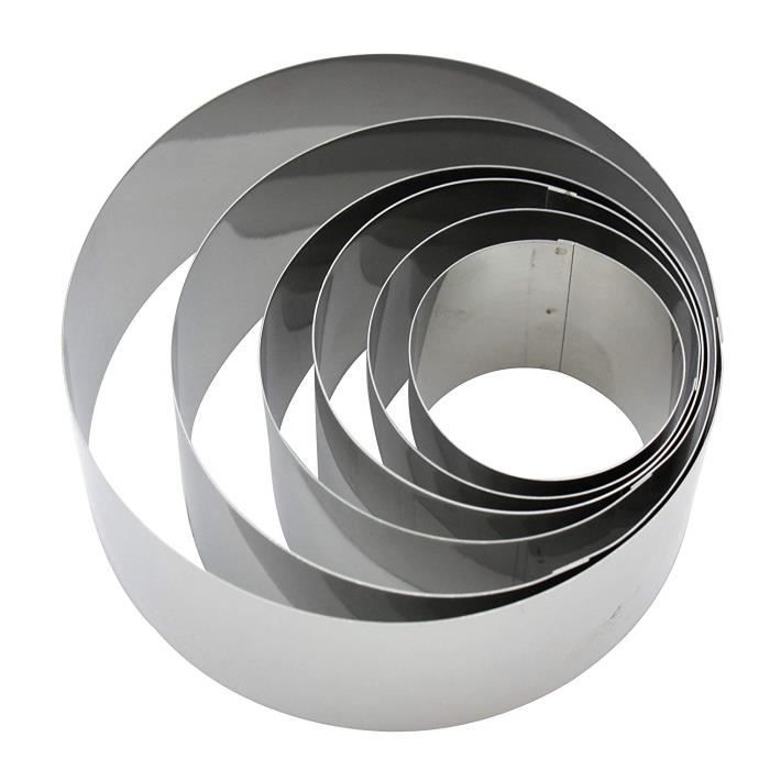 Fackelmann Set de 6 emporte-pièces professionnels en acier - argent - 48175