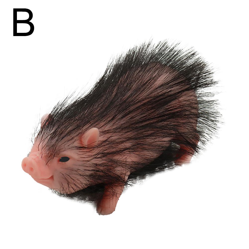 

Прекрасный силиконовый реалистичный поросенок, мягкий реборн, пейзаж, подарок, фотография на день рождения Pro K9A4 black-one-size