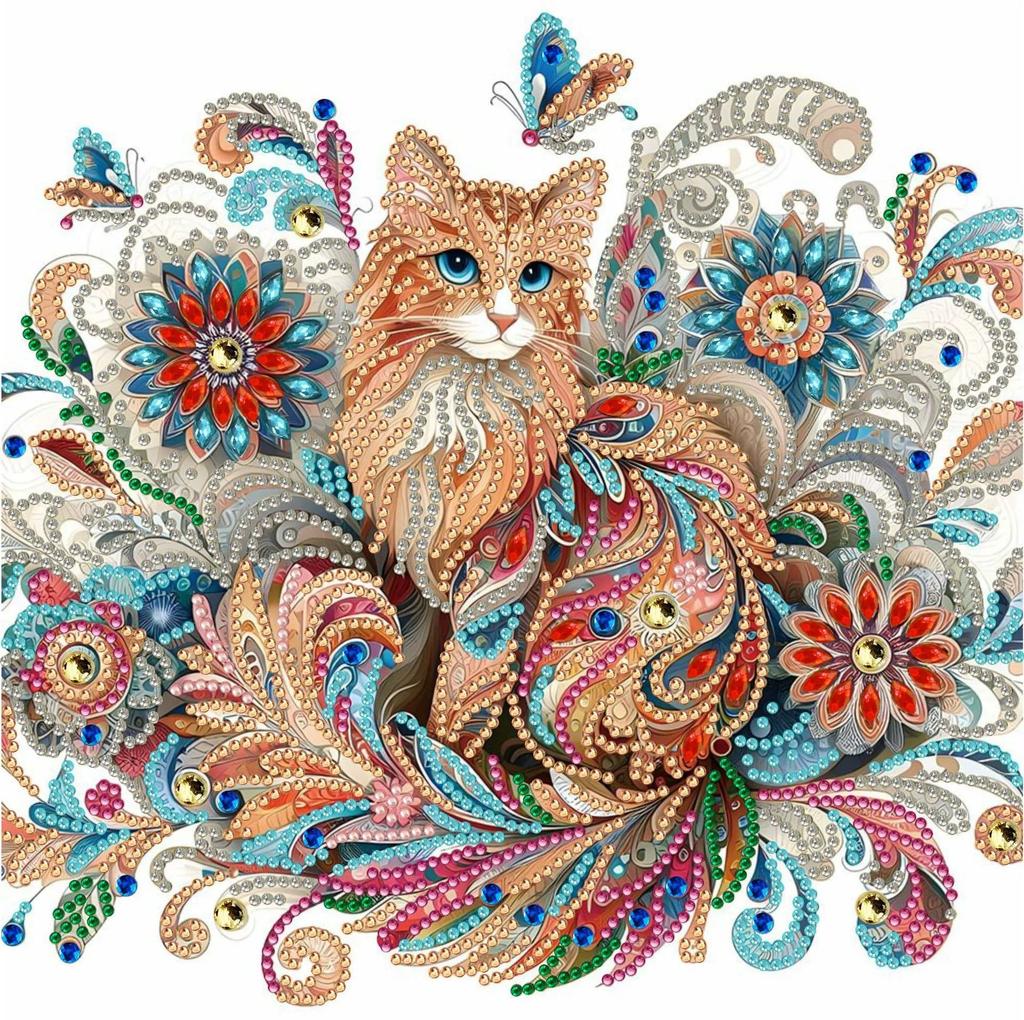 Diamond Painting, Special-Shaped Diamond Painting, Handmade Sticker Material Package 30 * 30 Diamond Sticker Diy Decorative Painting Cross-Border