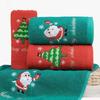 New Xmas Gift Box Towel Christmas Decor Red Santa Claus New Year Gift Home Bathroom Washing Hand Face Towel Cloth Man Woman
