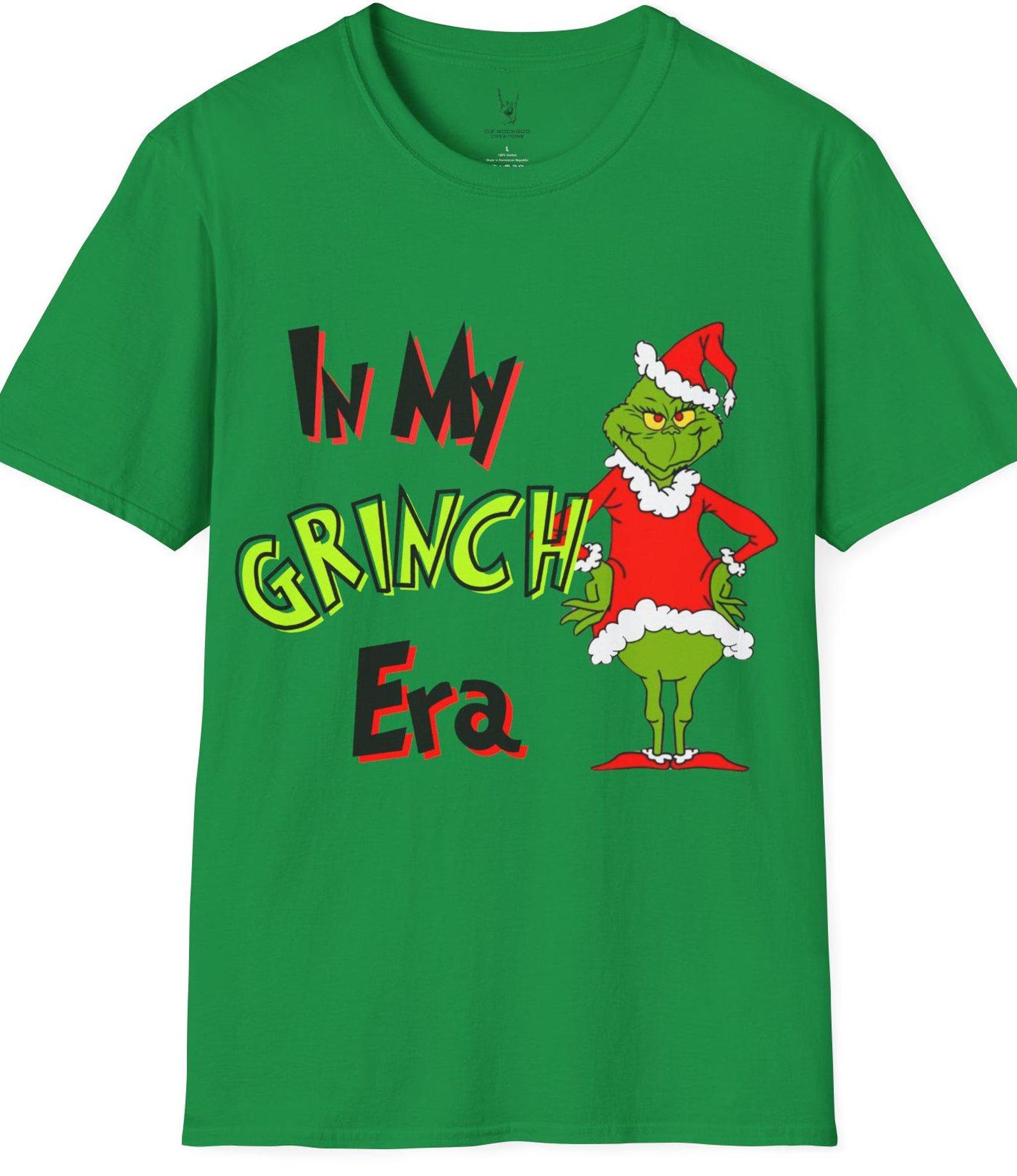 Grinch Era T-Shirt, Funny Christmas Holiday Tee 2XL