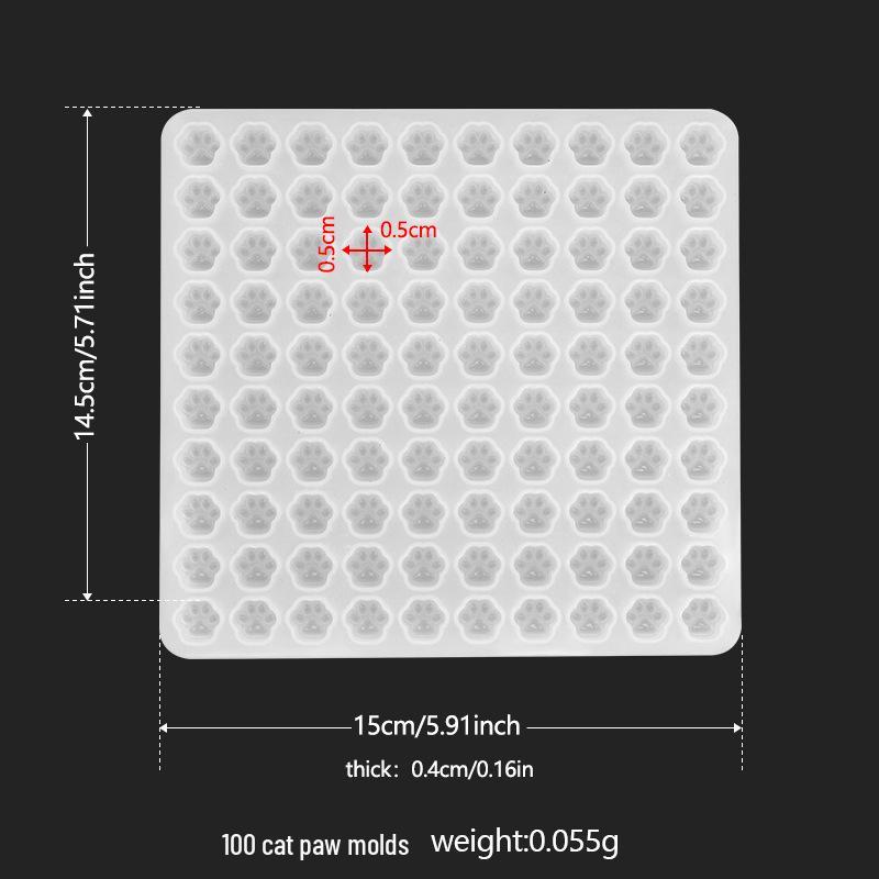 Fat Yaya DIY Mini Kočičí Drápky Silikonová Forma Sada 100 Kusů
