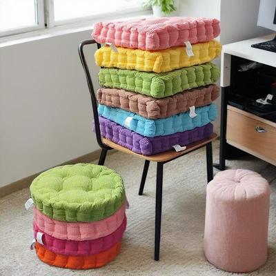 Corn Kernel Velvet Seat Cushion - Thickened Cotton Pad for Sofa, Car, Window, Chair, and Stool