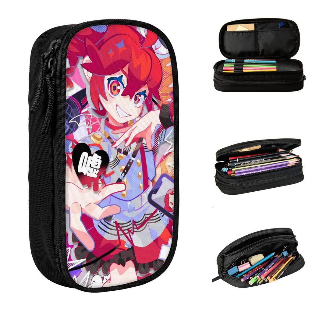 Cartoon Kasane Teto Pencil Cases Cute Pen Bags for Student Big Capacity School Supplies Cosmetic Pencilcases