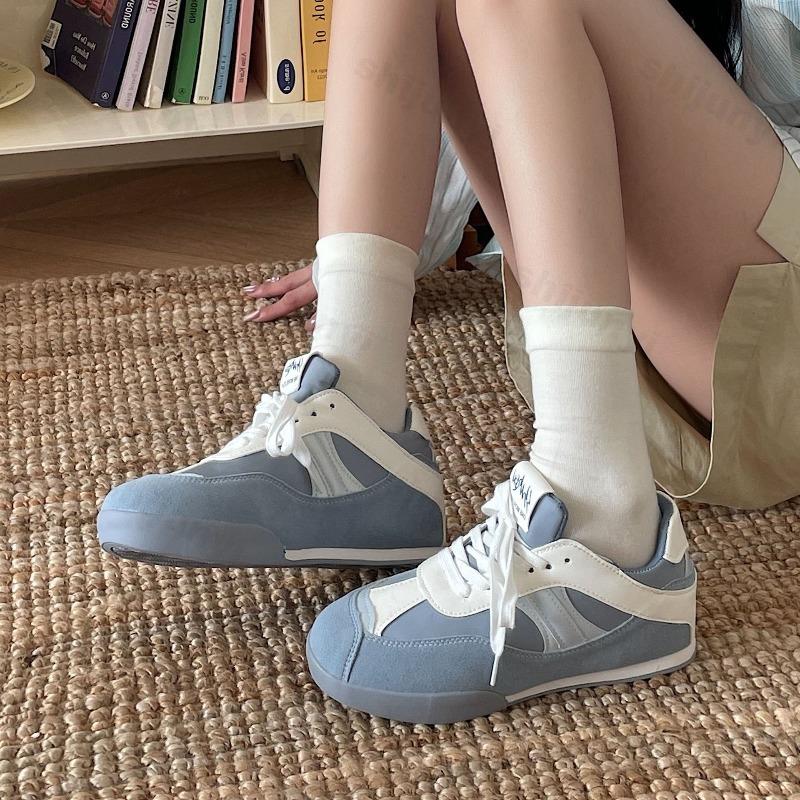 Fashion Women's White Sneakers Spring Autumn Fashion Cross Tied Outdoor Non Slip Flats Comfortable Height Increase Vintage Casual Shoes