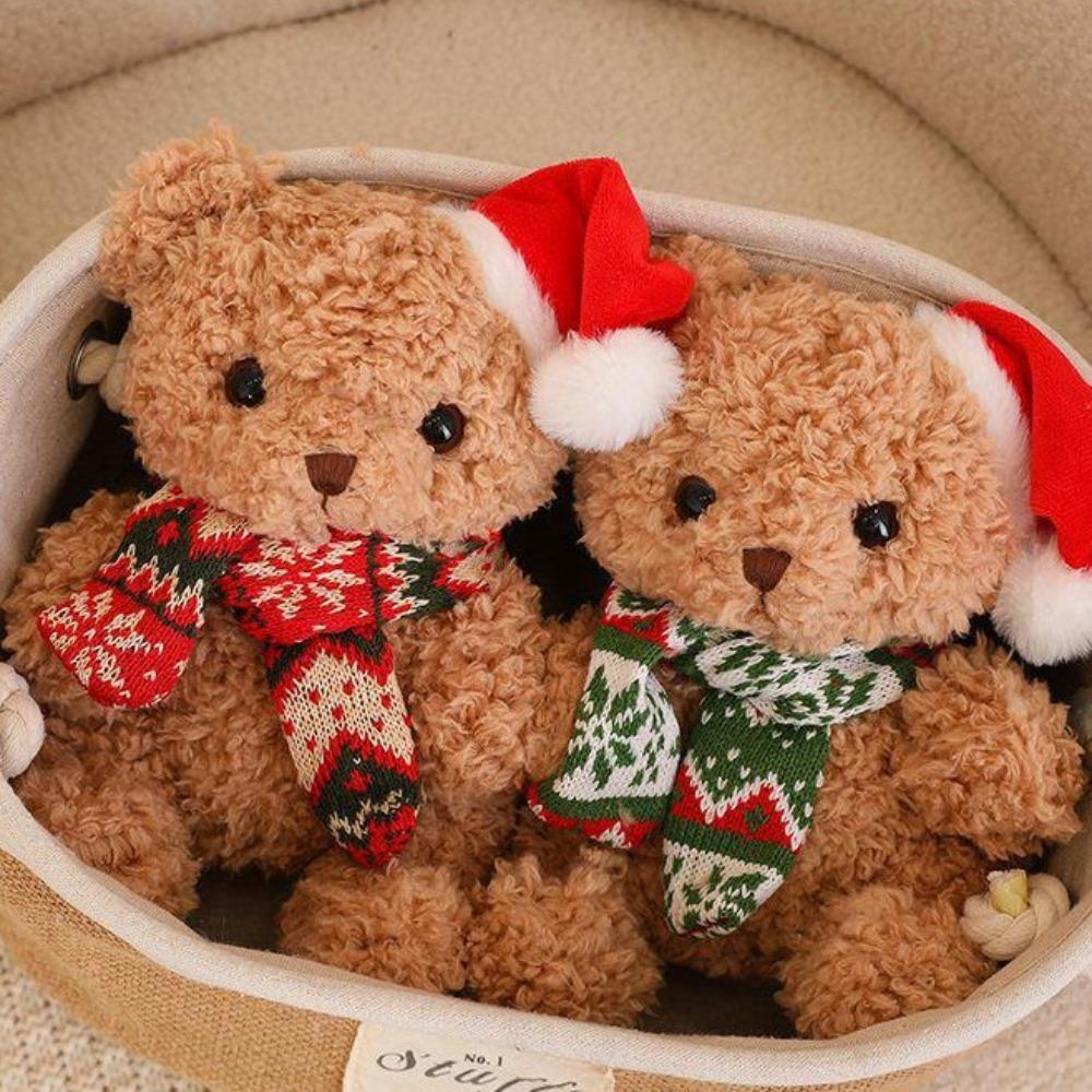 Dress Up Christmas Bear Plush Toy Soft Bear Stuffed Doll  Valentine's Birthday