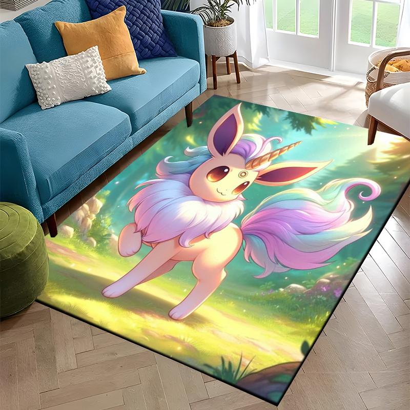 Charizard 3D Painting Japan Cartoon Pokem0n Carpet Rug for Bedroom Living Room Home Sofa Decoration,kids Large Decor Floor Mat