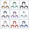 DIY Pendant Gold-Plated Edging Crescent Horn Design Natural Imitation Crystals Jade Necklace Bracelet Earrings Charm DIY Jewelry Making Accessories