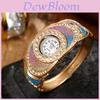 Elegant European Style Womens Quartz Bracelet Watch With Diamond Inlay For Formal Wear