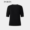 Ports Women's Short-Sleeve Silk Knit Top