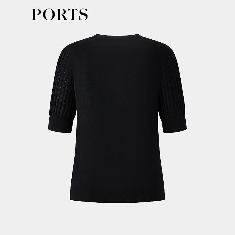 Ports Women's Short-Sleeve Silk Knit Top