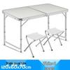 Portable Aluminum Alloy Folding Table and Chair Set for Outdoor Camping and Street Stalls