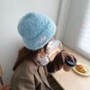Bright Color Knitted Scarf and Hat Set - Solid Winter Warm 2-Piece for Women