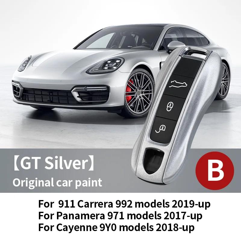 Car Key Paint Protective Case Keyless Cover For Porsche Cayenne Mancan Panamera 911 718 Boxster Cayman Taycan Replacement Shell
