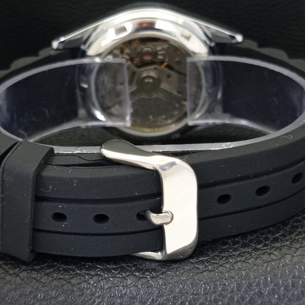 REFURBISHED SEIKO 5 AUTOMATIC 6309A JAPAN MENS VINTAGE BLACK WATCH A701688-5 R206c-a701688