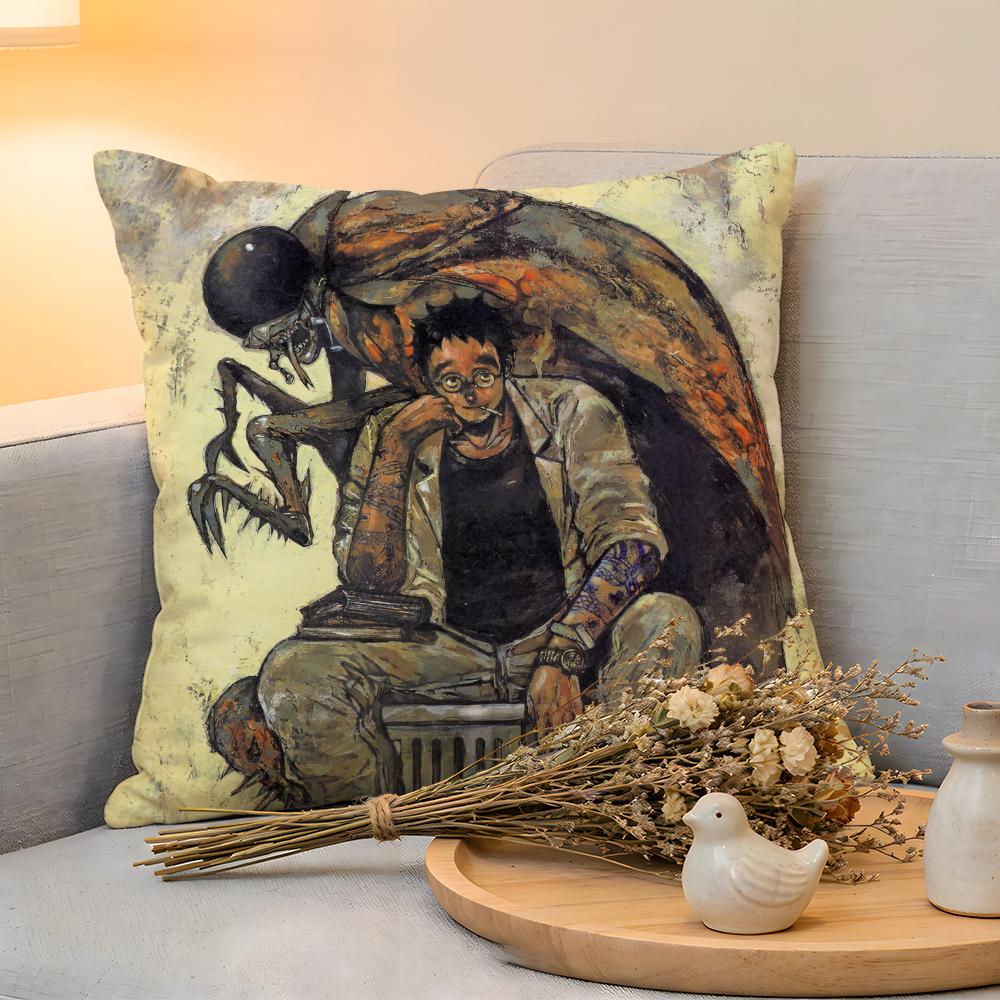 Cushion Cover  Linen  SkinFriendly Soft Decorative Case For Sofa Home Decor Classic Cool Anime DDorohedoro Pillow cover
