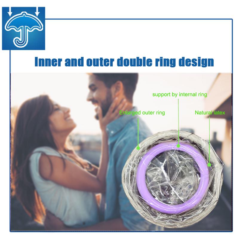 Wholesales Female Condoms for Women Wearing Orgasm Condom Beilile Contraceptive Condoms Penis Cock Sleeve For Adults 18+