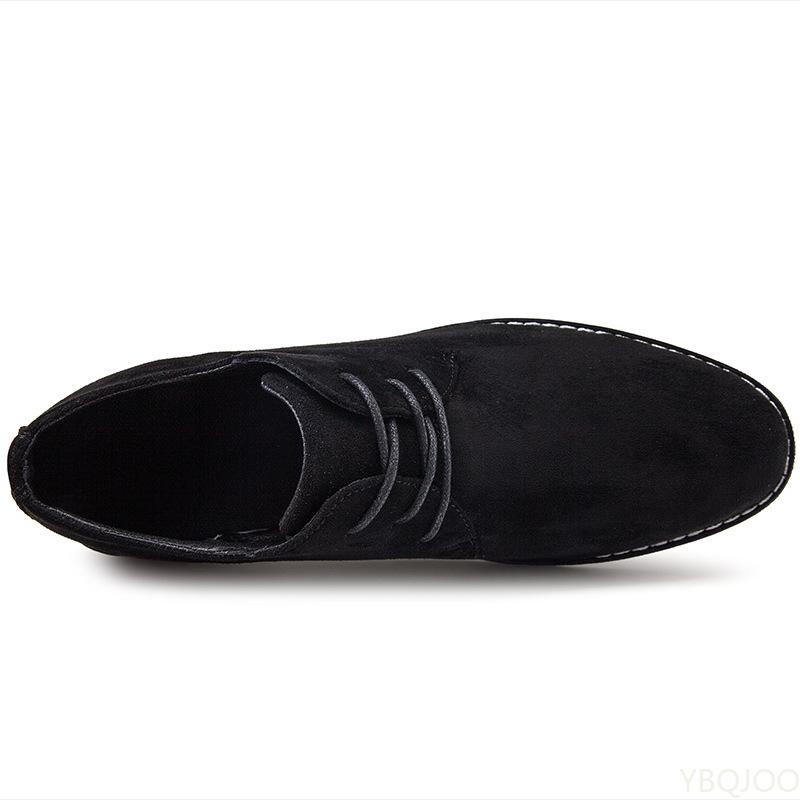 Herresko England Trend Fritidssko Herre Semsket skinn Oxford Wedding Leather Dress Sko Herre Flats Zapatillas Hombre Plus Størrelse 46