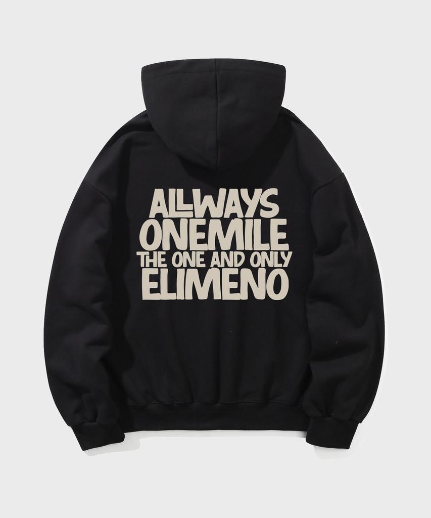 El Oao Oversized Hoodie Black (Beige)