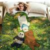 We Bare Bears Print Flannel Blanket High Quality Warm Comfortable Cover for All Seasons Perfect for Gifts Home Decor