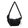 Autumn and Winter Large-capacity Commuter Brown Dumpling Bag for women2026New Zipper Single-Shoulder Crossbody Cott Puffer Bag