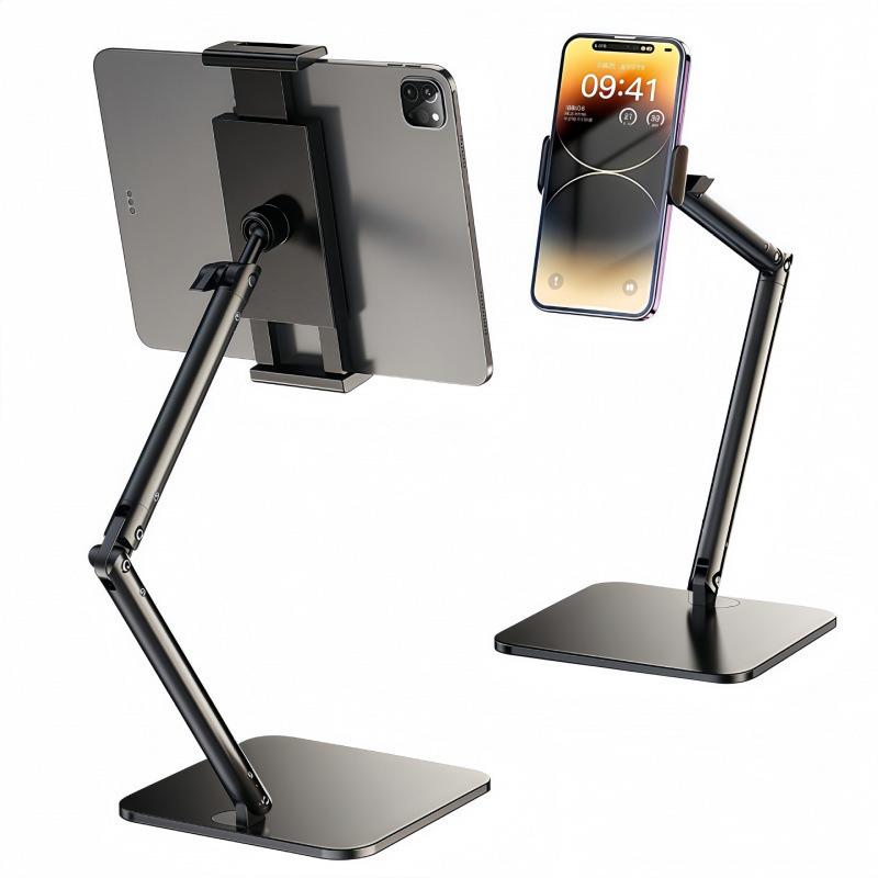 Adjustable Multifunctional Stand for Mobile, Tablet, and Desktop - Ideal for Overhead Shots, Live Video, and Selfies