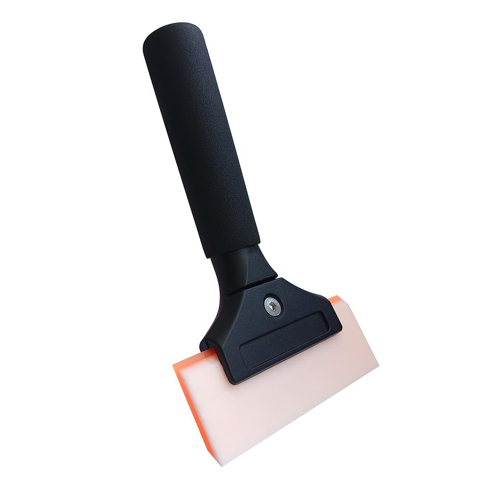 All-Purpose Long Handle Squeegee With 5-Inch 2-Layer Blade Home Car Window Wash Mirror Door Cleaning Scraper Handheld Wiper Tool