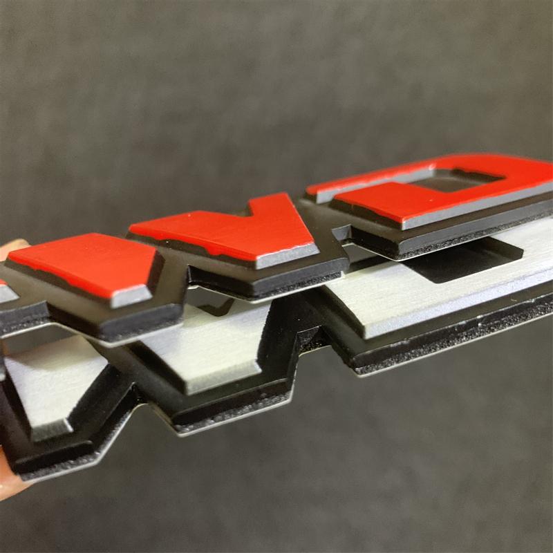 3D Car 4WD off-road four-wheel Drive Metal Aluminium Alloy Tail Label Side Label Decoration Sticker Modification Accessories