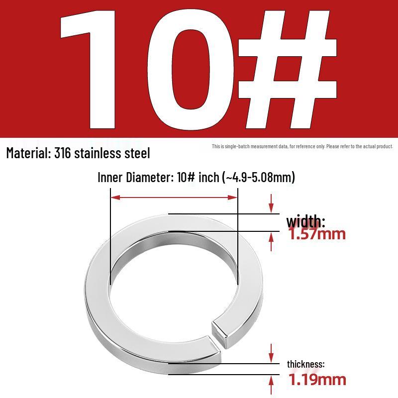 US UK Standard 304/316 Stainless Steel Anti-Loosening Spring Lock Washer