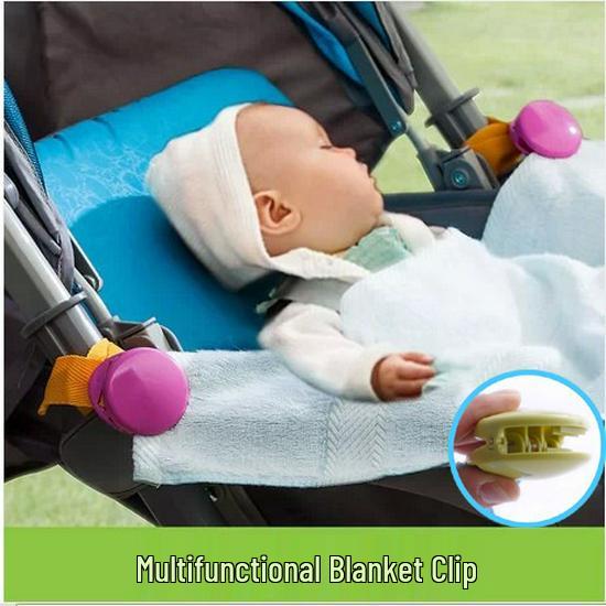 2-Pack Multifunctional Bib Clips for Infant Strollers - Mother & Baby Accessories