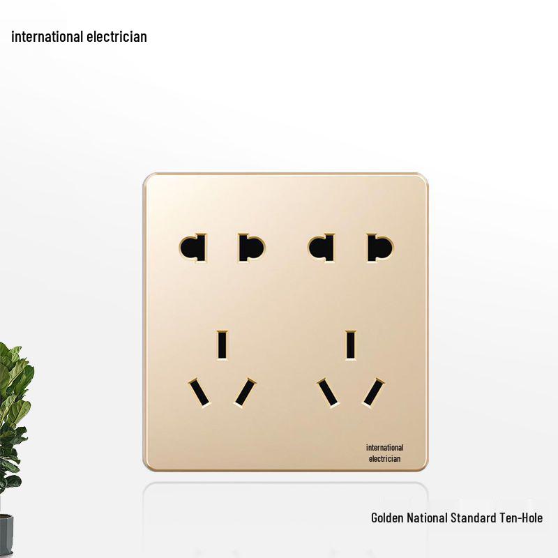 Weiße Wandmontage-Schaltersteckdose mit mehreren Löchern für Hochleistungs-Klimaanlagen