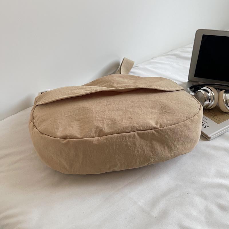 Women's Large-capacity Crossbody Bag Student Light Solid Shoulder Bag