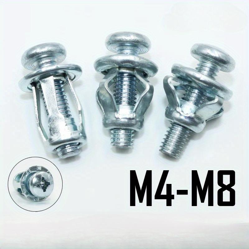 Expansion Screw Nut Petal Shape Rivet Nuts Bolt Metal Rivetnut M4 M5 M6 Panel License Iron Sheet Plate Clamp Lock Jack Nuts