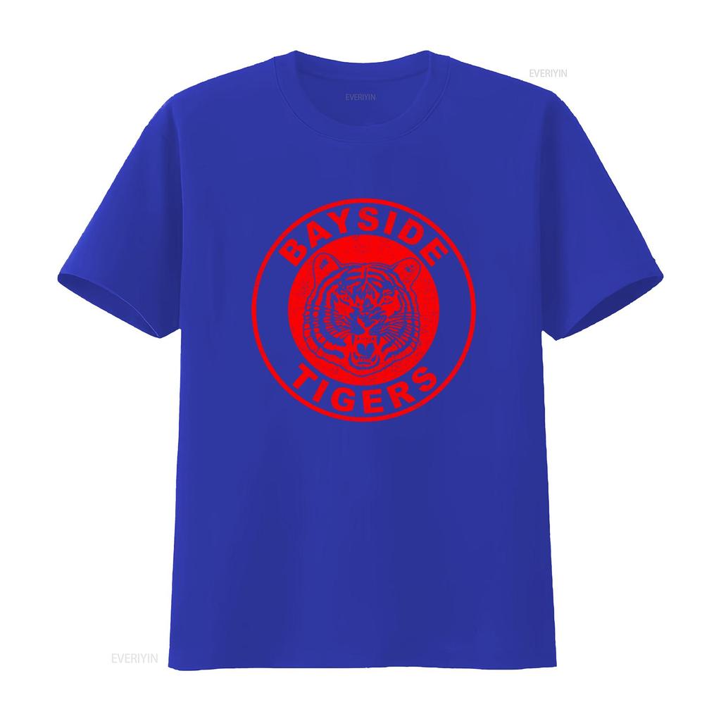 Vintage Style Bayside Tigers T Shirt for  Vintage Washed Fashion Unisex Homme Stylish Versatile Designer Clothes Graphic