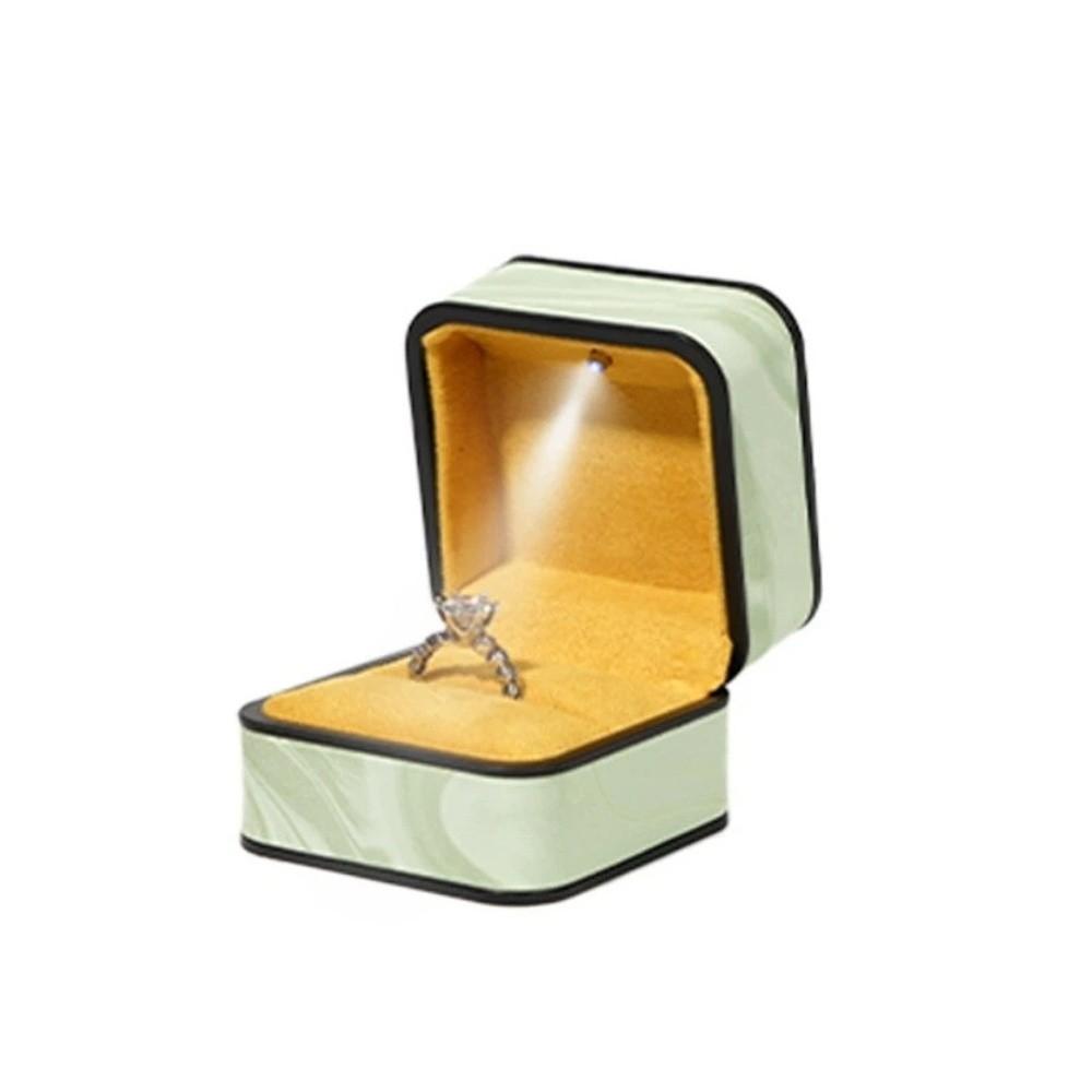 with Led Light Jewelry Display Box Jewelry Display LED Jewelry Box Exquisite Ring Box Ring зелёный