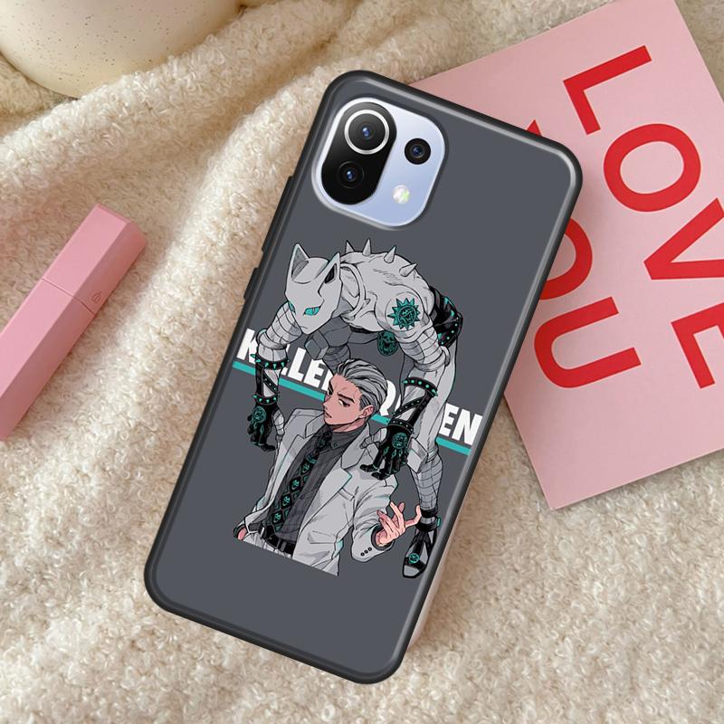Killer Queen Yoshikage Kira Jojo Rückseite für POCO X4 Pro F1 F2 F3 X3 GT M3 M4 X3 Pro Hülle für Xiaomi 11T 12 Pro 11 Lite