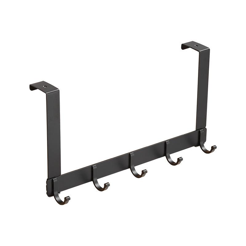 No-perforated Door Rear Hook Hanging Hanger Space Aluminum Bathroom Coat Hook Bathroom Towel Hook Row Hook Door Hanger