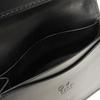 Used 9539 Guccissima Card Holder 779844 CWC1N 4009 7946 Bifold Flap Gusset Compartment with GG Embossing Black Men's