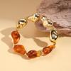 European and American retro acrylic irregular geometric beaded bracelet ethnic style niche jewelry