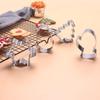 Xmas Theme Christmas Stainless Steel Cookie Cutters Santa Claus Cake Moulds Biscuit Mould  DIY