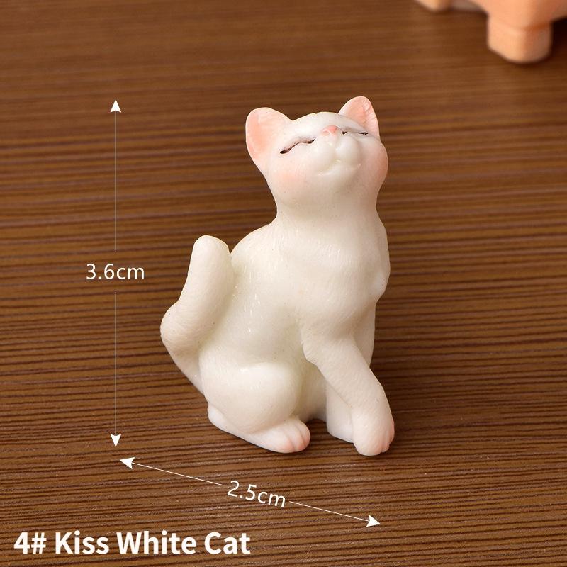

1 шт., мини-фигурки для домашних животных, кошек, игрушки, миниатюрный пейзажный орнамент, кукольный домик, украшение для дома
