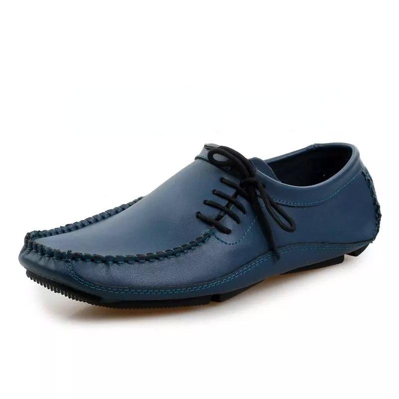 Fashion Genuine Leather Men Casual Shoes Fashion Loafers 2024 Newly High Quality Handmade Boat Shape Driving Shoes Man Zapatos De Hombre